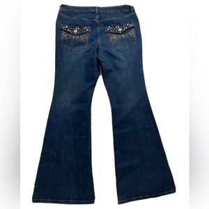 NEW Urban Outfitters BDG Jeweled Pockets Jeans Boot Cut Size 32 Womens